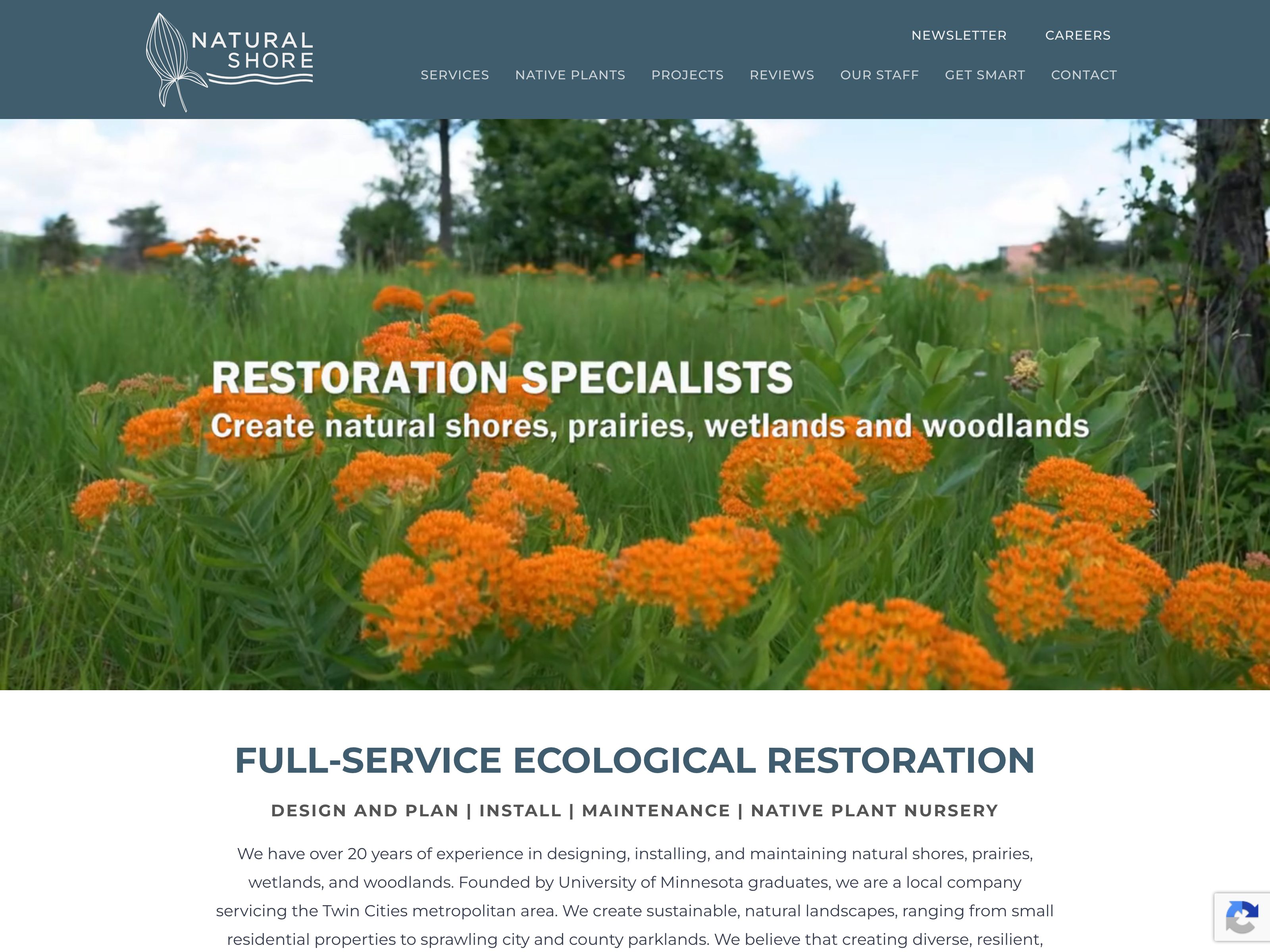 Natural Shore Financial website