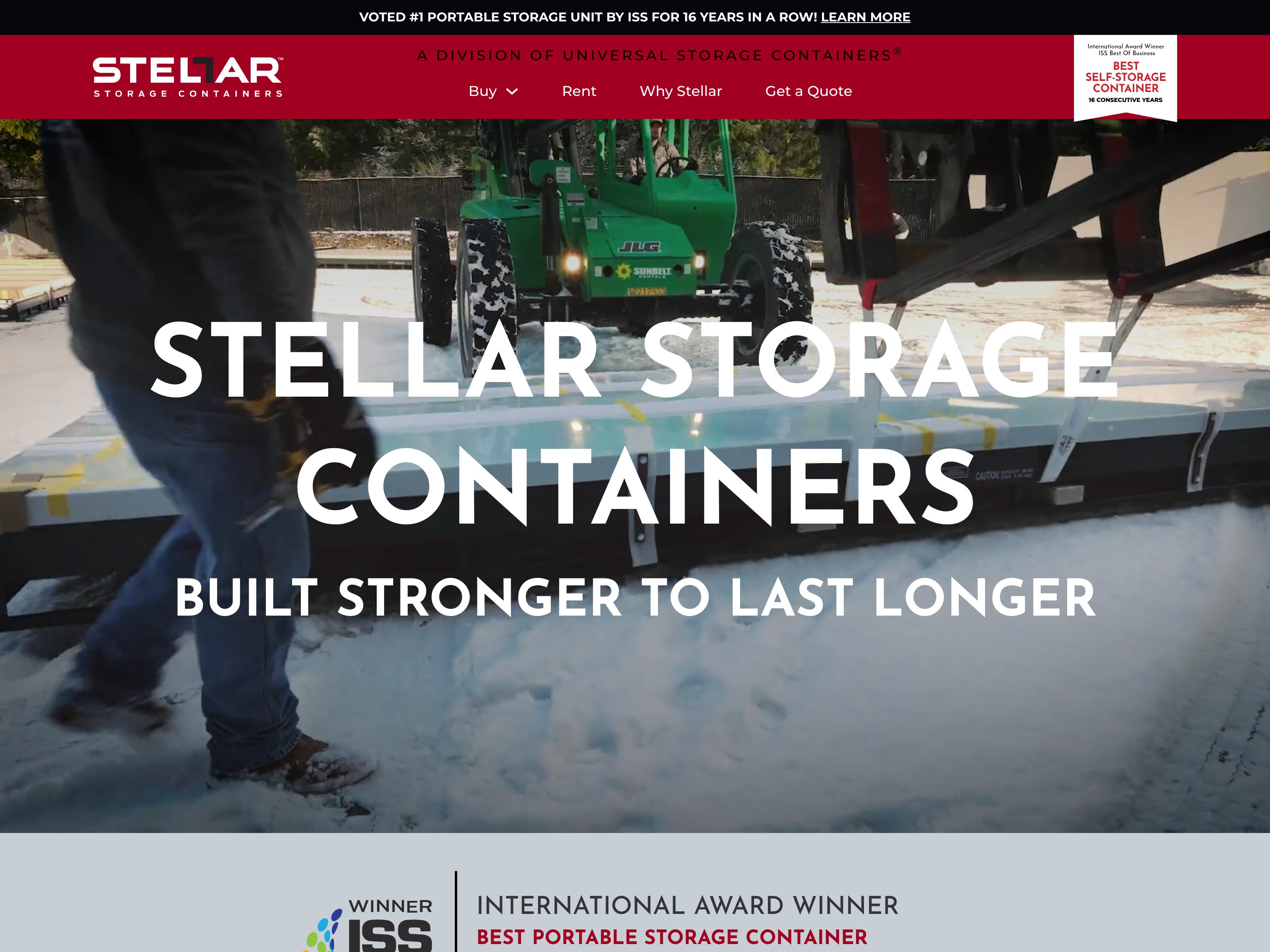 Stellar Storage Containers website